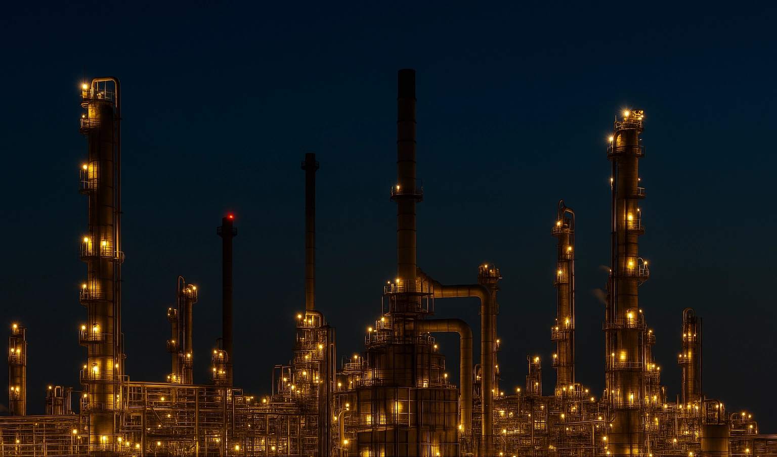 Oil refinary processing reqiures FFKM seal, catalyst, filtration and many advanced materials.