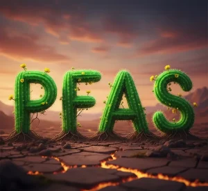Solution of FFKM in PFAS, shows as a cactus alive in dead ground.