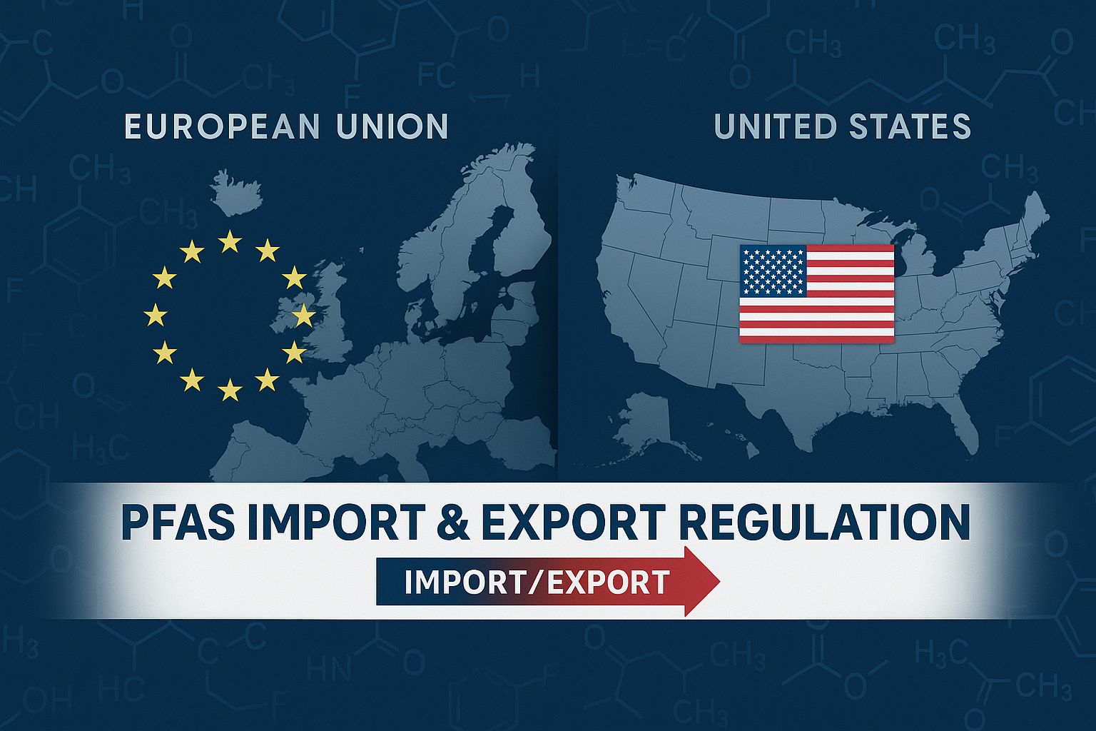 EU and US regulations of PFAS imprting and exporting